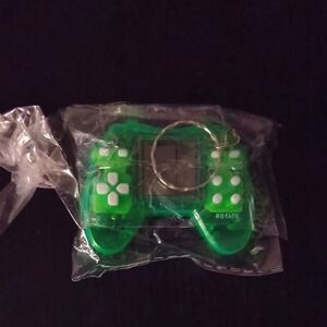 Green Gaming Controller Keychain